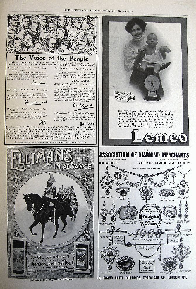 4 x 1/4 p adverts